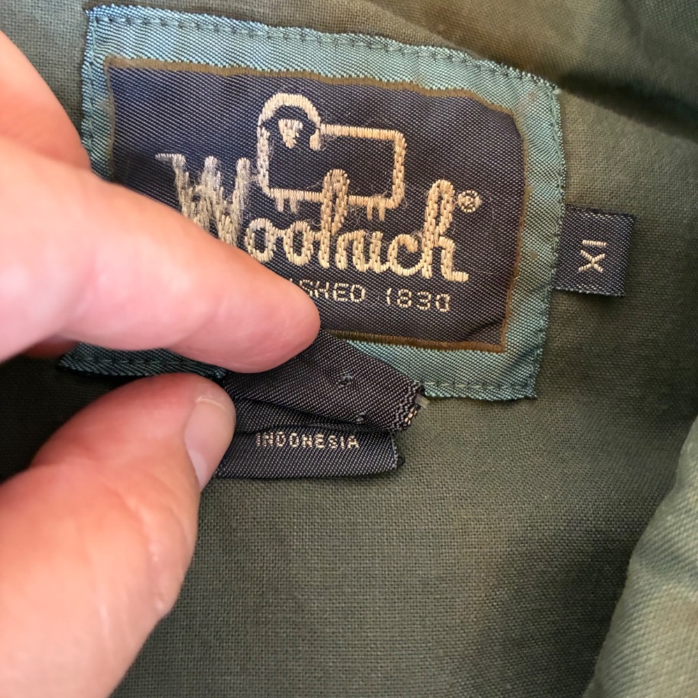 Woolrich Mens XL Safari Utility Vest Olive Green Cotton Multi Pocket Cinch Back - Picture 9 of 15